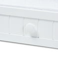 thumbnail image 4 of Baxton Studio Neves Cottage Farmhouse White Finished Wood Twin Size Trundle, 4 of 6