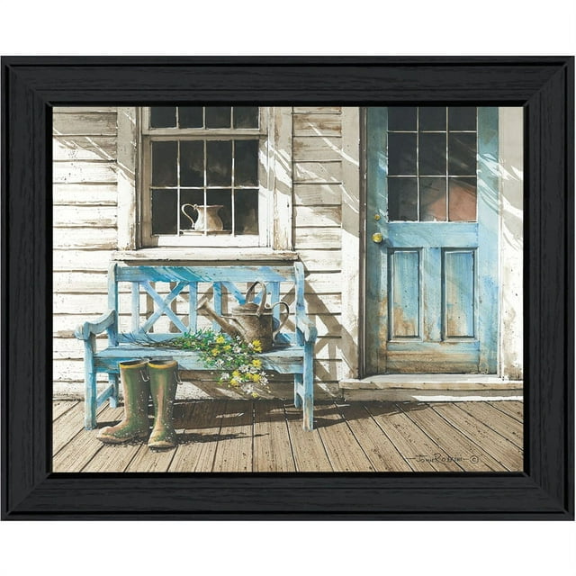 Cheerful Chores by John Rossini Print Wall Art Wood Multi-Color