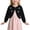 Black, variant on Toddler Girls Bow Knit Cardigan, Long Sleeve Cropped Shrug Sweater with Lace Trim for Kids White 90