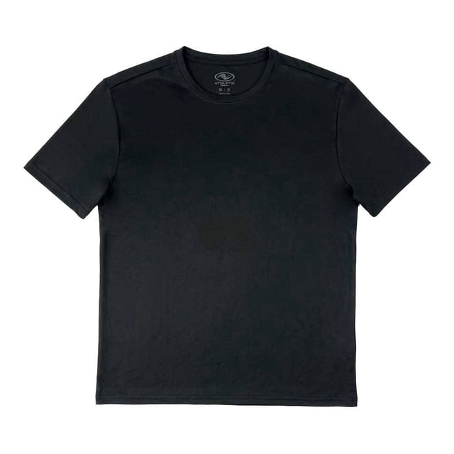 Playera Athletic Word para Hombre Cuello Redondo Manga Corta Negro Talla G