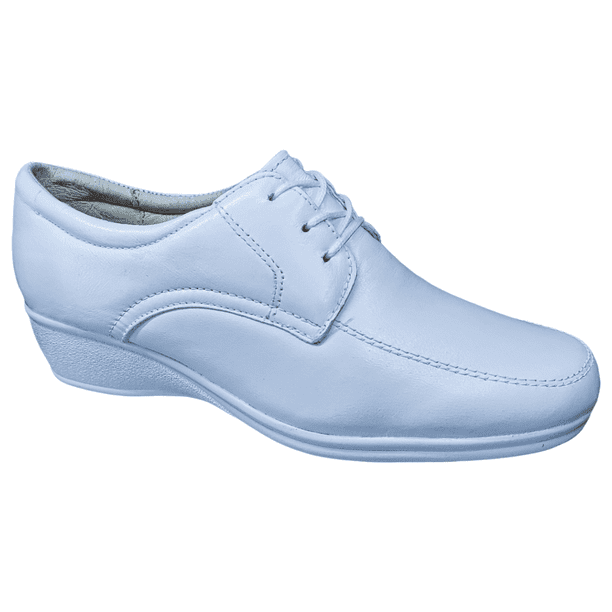 Zapatos De Enfermera Blancos De Piel Para Mujer Ideal Para Guarderias Clinico Restaurantes y Hoteles