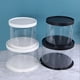 thumbnail image 4 of Cajas de PVC transparente para tartas de 4/6 pulgadas, redondas, transparentes, para regalo, cumpleaños, bodas, aniversarios, fiestas, postres, regalos, decoración, 4 of 5