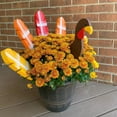 thumbnail image 6 of Qocolhg Thanksgiving Decorations Turkey, Fall Decor for Outdoor, Thanksgiving Turkey Planter Decor, Thanksgiving Turkey Yard Signs for Outdoor Garden Farm Yard, Turkey Planter Wooden Sticks, 6 of 9