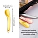 thumbnail image 2 of 6 mini espátulas curvas de metal para cosméticos, aplicador de maquillaje, cuchara de crema facial para mujeres y niñas, ideal para mezclar y probar maquillaje., 2 of 7