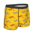 thumbnail image 4 of Uemuo Leopard Print Pattern Men's Boxer Briefs,Trunk Anti-Chafing,Comfortable, Durable, and Stylish Underwear-Large, 4 of 9
