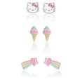 thumbnail image 7 of Hello Kitty Silver Plated Stud Earrings Set - 3 Pairs, 7 of 7