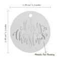 thumbnail image 6 of Inkdotpot Silver Foil Paper Hang Tag Merry Christmas Favor Tag 100 Piece, 6 of 7