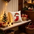 thumbnail image 4 of Fmbmuo Christmas Throw Pillow with Insert, 18x18 Inch Soft Plush Farmhouse Xmas Cushion for Sofa Couch Mantel​ Decor, 4 of 4