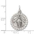 thumbnail image 6 of Auriga Fine Jewelry 925 Sterling Silver Antiqued Saint Jude Thaddeus Medal for Women (L - 26 mm, W - 18 mm), 6 of 6