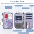 thumbnail image 3 of Fintie Family Passport Holder, RFID Blocking Travel Document Organizer Clutch Bag for Women and Men,Lilac Marble, 3 of 7
