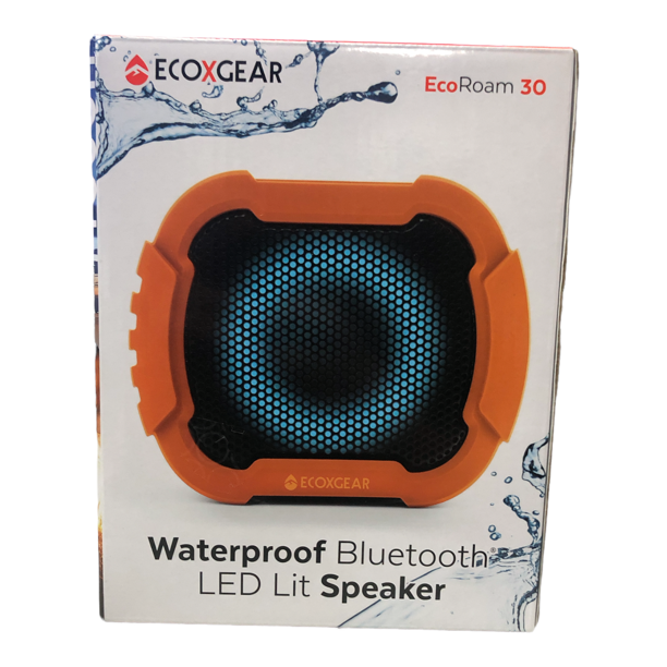 ECOXGEAR EcoRoam 30 Waterproof Bluetooth LED Lit Speaker
