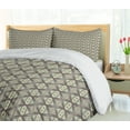 thumbnail image 5 of Ambesonne Boho Duvet Cover Sets, Geometric, 2-Queen, Warm Taupe Cream Green, 5 of 7