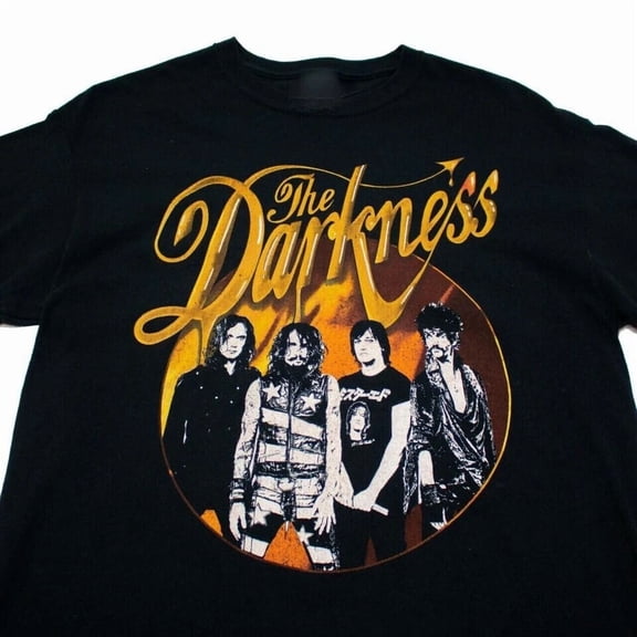 VINTAGE Vintage THE DARKNESS 2013 TOUR Cotton Black S-3XL Unisex T-Shirt, Gift For Fans