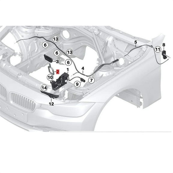 Front Bonnet Hood Catch Lock Bracket   Hood Protection For Bmw F22 F23 F30 12-20