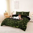 thumbnail image 2 of Erosebridal Dragon Eye Duvet Cover Set, Black Green Bedding Full, Black Reversible, 1 Duvet Cover and 2 Pillowcases (No Comforter), 2 of 5