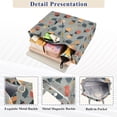 thumbnail image 3 of FORMRS Womens Corduroy Tote Bag Crossbody Shoulder Handbag with Pocket, Gray Acorns Pattern, 3 of 7
