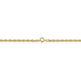thumbnail image 4 of Real 14kt Yellow Gold 1.55mm Carded Cable Rope Chain; 16 inch; for Adults and Teens; for Women and Men, 4 of 6
