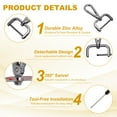 thumbnail image 3 of Uxcell Swivel Clasps Hook, ID Detachable Snap Hook with Screwdriver Black 1-1/4 Inch, 3 of 7