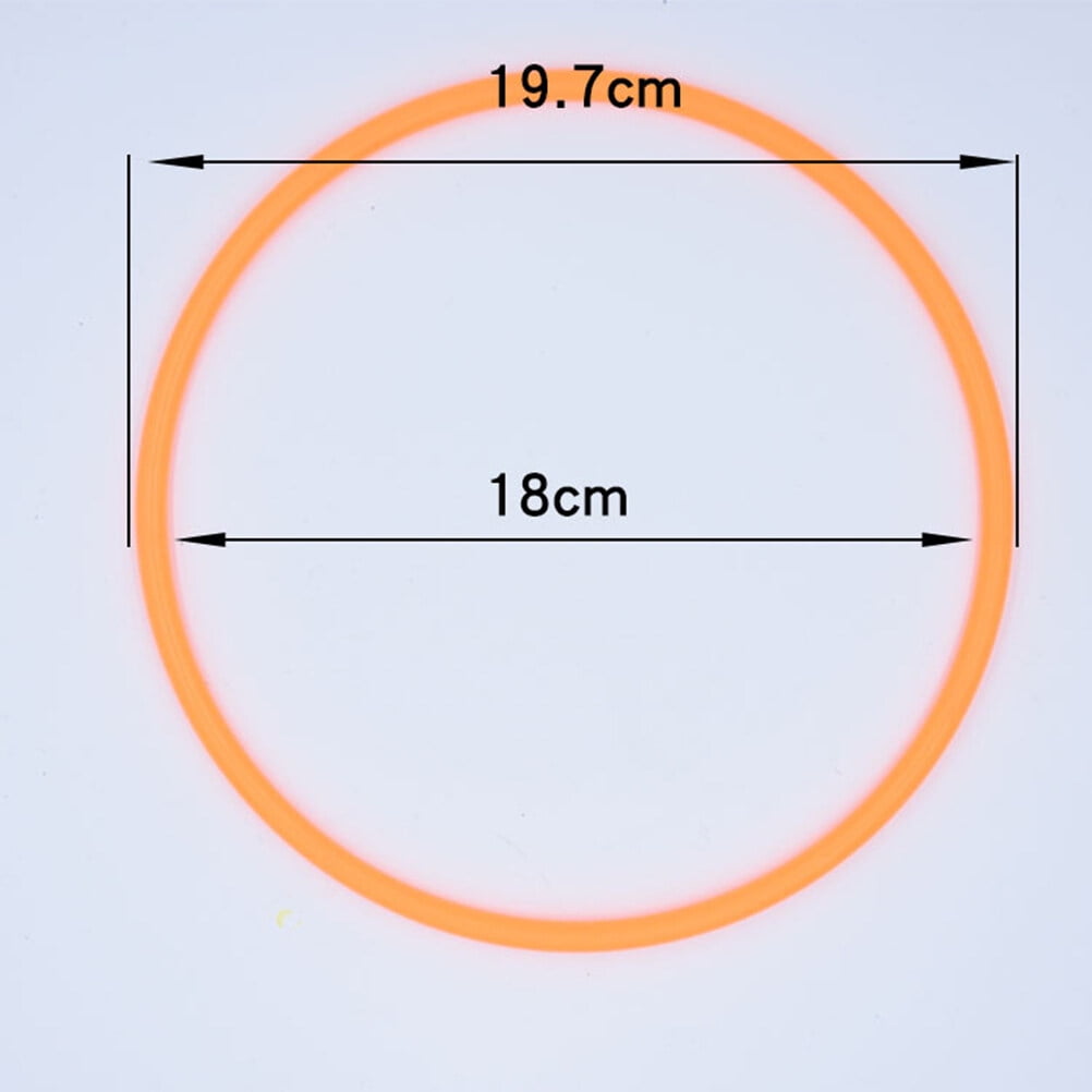 20pcs Toss Circle Ring Kids Throwing Rings Toy Funny Hollow Circle Rings Toy for Girl Boy (Diameter 18cm Random Color), Size: 19.7×18×0.7CM