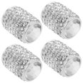 thumbnail image 1 of LEEYNEER Bling Car Tire Valve Caps with Rhinestone Design for Car Color 4pcs, 1 of 8