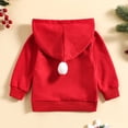 thumbnail image 3 of Vedolay Sweatshirts Girls Cute Hoodies Long Sleeve Casual Lightweight Pullover Sweatshirt,Red 12-18 Months, 3 of 5