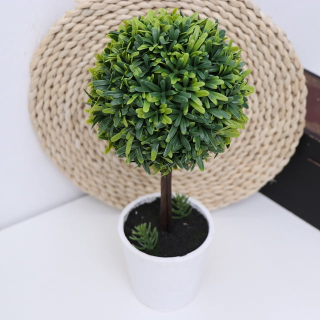 OHOIOLLA Topiary Grass Bonsai Verde Con Hojas Realistas Para En Casa Y Eventos