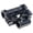 Black, variant on Oasiva Folding Bike Porous Stem Adjustable Double Stem for Folding Bike Risers