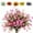 Pink, variant on Morttic 6 Pcs Fake Fall Flowers Artificial Plants Outdoor Camellia UV Resistant Faux Plastic Flowers Greenery Shrubs Hanging Planter for Home Kitchen Garden Patio Window Decor (Purple)