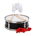 thumbnail image 1 of Caja de batería con guantes y correa, instrumento de percusión profesional de 13" con baquetas para niños, adultos y estudiantes. Negro, 1 of 8