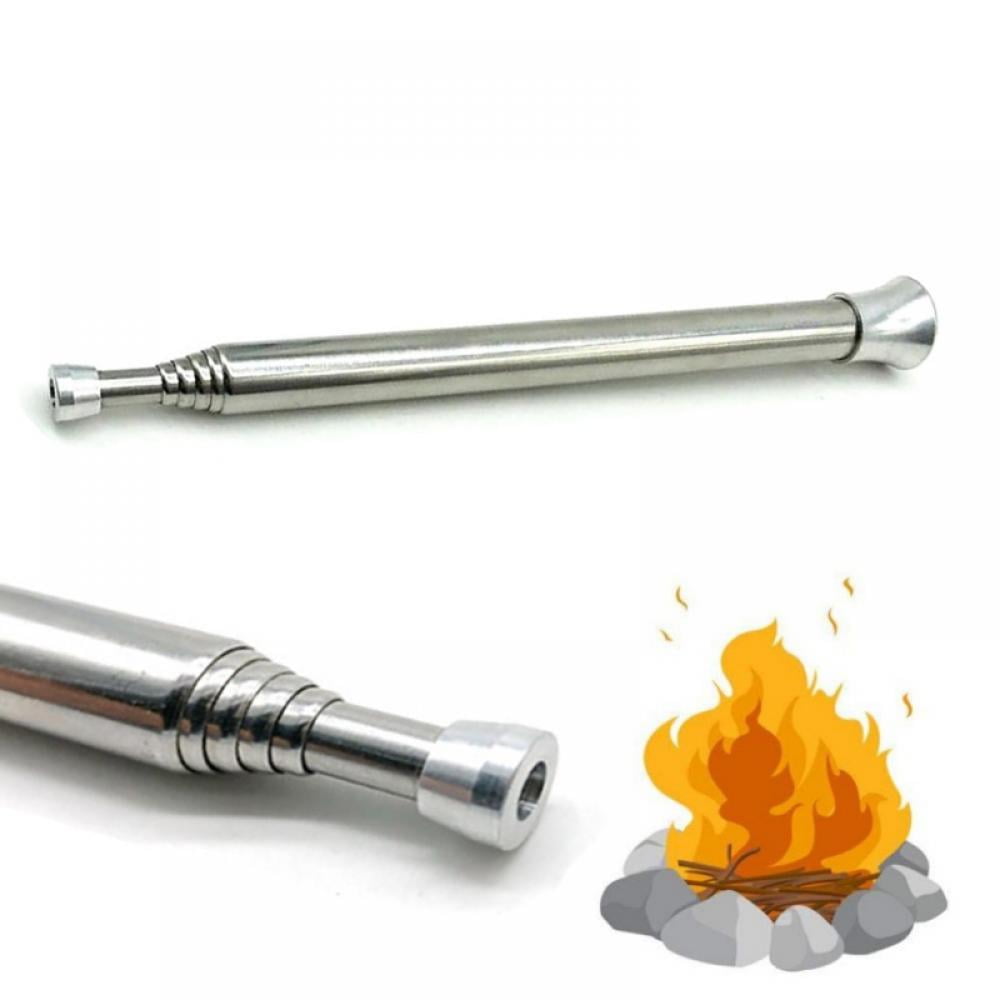 Minglin Fire Bellow Blow 4pcs Outdoor Stainless Steel Collapsible Fire Bellows Blowing Tool Camping Cooking