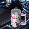 thumbnail image 5 of 30oz Halloween Tumbler with Straw and Lid Haunted Pumpkin Bat Travel Coffee Tumbler Cup with Handle for Halloween Birthday Gifts, 5 of 5
