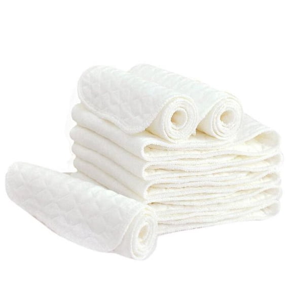 Artrylin Prefold Cloth Baby Diapers 100% Cotton 3 Layer Gauze Diapers, High Absorbent& Breathable, Washable& Reusable Fit Newborn Babies to Toddlers 46*17cm /18.1''*6.7''