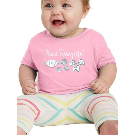 

Buon Ferragosto Seafood Doodles T-Shirt Infant -Image by Shutterstock 12 Months