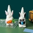 thumbnail image 2 of Gnome Doll Cartoon Bunny Ears Festival Decor Soft Texture Faceless Gnomes Doll Ornament for Easter, 2 of 8