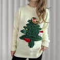 thumbnail image 2 of Pisexur Chandails de Noël Laids pour Femmes à Manches Longues Col Rond Chandails Amusants à Imprimé Graphique Chandail Tricoté pour Femmes Chandail de Noël Laid Tendance des Fêtes Chandail Ample à Enfiler pour Femmes, 2 of 7