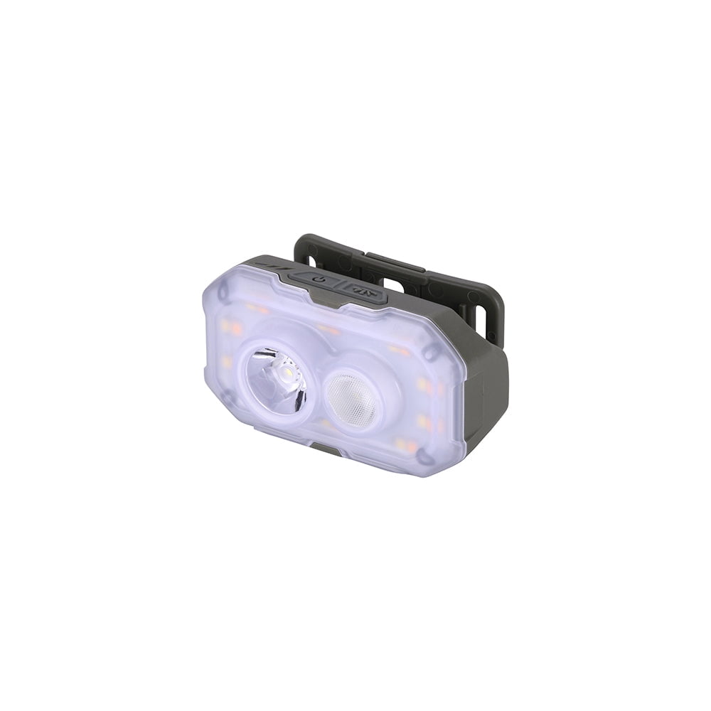 Claymore Heady+ (Khaki) - Rechargeable LED Headlamp Flashlight, Lightweight for Camping, Running, Hiking, Emergency & Industrial Use. Waterproof, USB-C Charging, Up to 70 Hours Battery Life.
