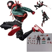 Cyinyin Spider Superhero Action Figure , Into The Spider-Verse Miles Morales Sentinel Sv-Action Figure Exclusive Super Heroes, Moveable Pvc Figure Collectible Model Figurine Statue
