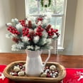 thumbnail image 5 of Christmas Tree Picks, Artificial Christmas Picks, Red Berry Picks Stems, Fake Holly Berries Picks, Faux Greenery Pine Picks, Red Berry Picks and Sprays for DIY Tree Garland Wreath Vase Decor, 5 of 7