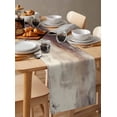 thumbnail image 2 of Table Runner Abstract Brown Gray Table Decoration for Kitchen Dinning Oil Painting Art Table Decoration for Indoor Outdoor Party Wedding Decor 13x72inch, 2 of 7