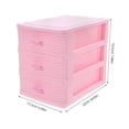 thumbnail image 2 of LOLIPPYY Organizador De Plástico Con Cajones Para Escritorio Con Y Estilo Moderno Rosa, 2 of 7