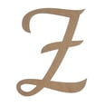 thumbnail image 1 of Wooden Letter Unfinished, DancingScript Font, Craft Cutout, 1 of 3
