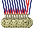 thumbnail image 1 of Uxcell Football Events Award Medals with Ribbons, Winner Medals Prizes for Competitions Sports Party Gold, 1 of 7
