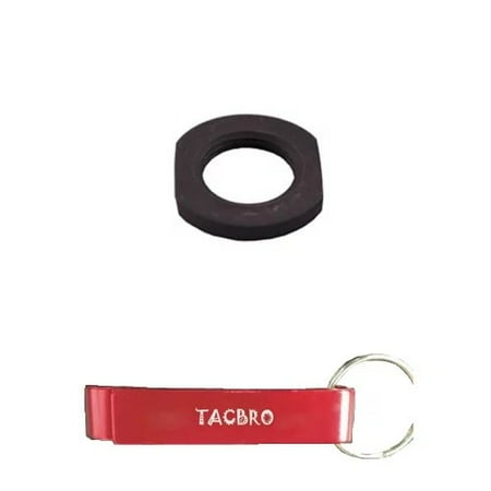 Replacement Handle Nut - TACBRO 1/2x28 Thread Crush Washer Replacement Jam Nut with One Free TACBRO Aluminum Opener(Randomly Selected Color)