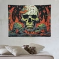 thumbnail image 4 of GOSMITH  Hippie Mushroom Tapestry Skull Tapestries Gothic Skeleton Tapestry Plants and Stars Tapestry Cactus Black Wall Tapestry for Bedroom Aesthetic, 4 of 7