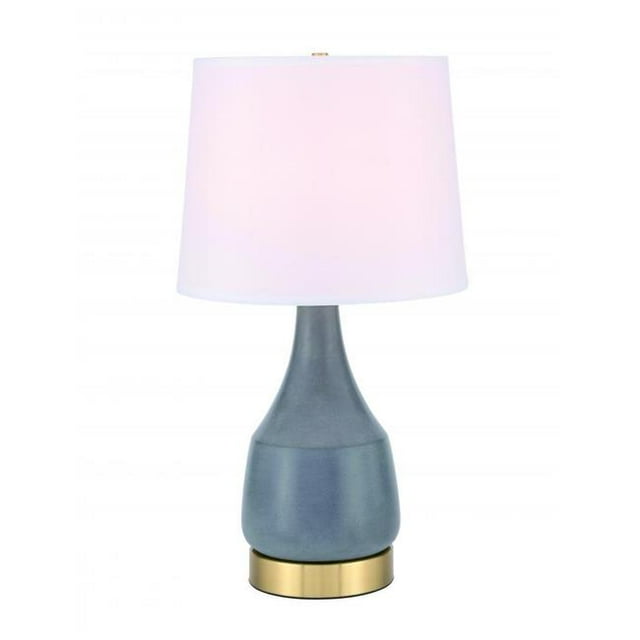 Elégant Decor TL3052GR Rêverie 1 Lampe de Table Gris Clair