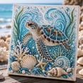 thumbnail image 6 of Ocean Theme Pearl Art DIY Kit, 3D Sparkling Coastal Wall Decor，3D Octopus Diamond Painting Craft, Sea Themed Artwork Set for Adults & Beginners, Ocean Lover Gift, 6 of 8