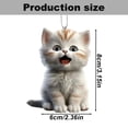thumbnail image 3 of Clearance! 2024 New Acrylic Cat Decor Hanging Ornament Creative And Personalized Rearview Keychain Accessory For Cars, 3 of 9