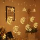 thumbnail image 2 of Guirnalda de luces LED para cortina de Ramadán, guirnalda de hadas, lámpara Eid Mubarak, luz para Ramadán, fiesta de Navidad, decoración de boda, UE 220V, 2 of 4