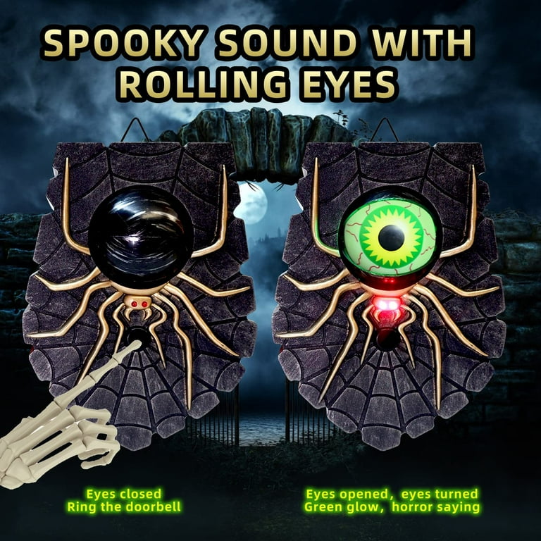 Animated Eyeball Ringing Doorbell Scary Haunted House Prop Halloween Party Decor Animated Eyeball Ringing Doorbell Scary Haunted House Prop Halloween Party Decor