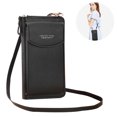 thumbnail image 1 of PU Leather Blocking Crossbody Cell Phone Bag for Women Wallet Purse, 1 of 9